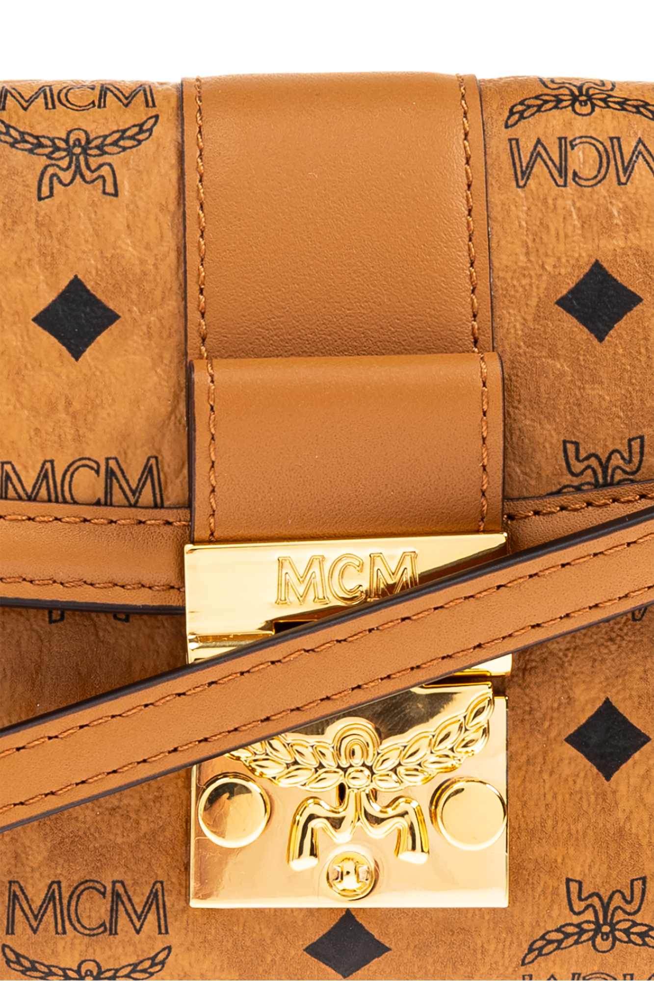 ★ MCM ★ TRACY SMALL バックパック Large Tracy Chain Wallet in Visetos Black | MCM ®US